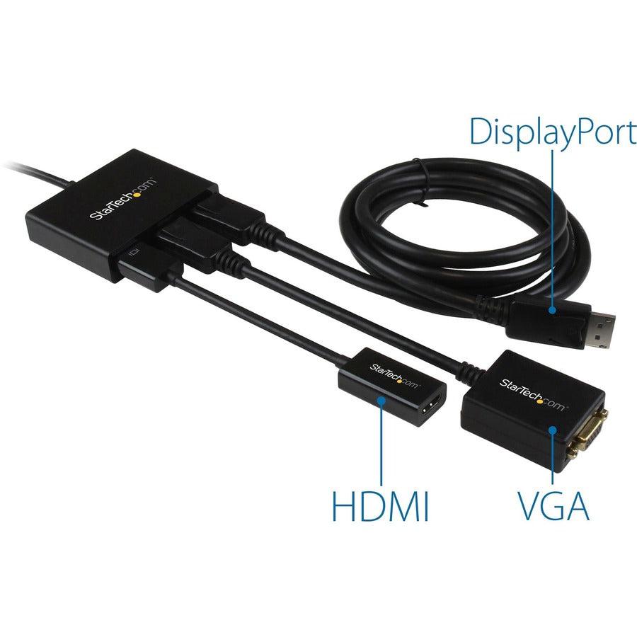 Startech.Com 3-Port Multi Monitor Adapter - Displayport 1.2 Mst Hub To Dual 4K 30Hz & 1X 1080P -