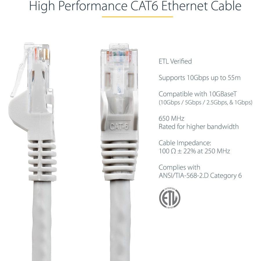 Startech.Com 3Ft Cat6 Ethernet Cable - Gray Cat 6 Gigabit Ethernet Wire -650Mhz 100W Poe Rj45 Utp N6Patch3Gr