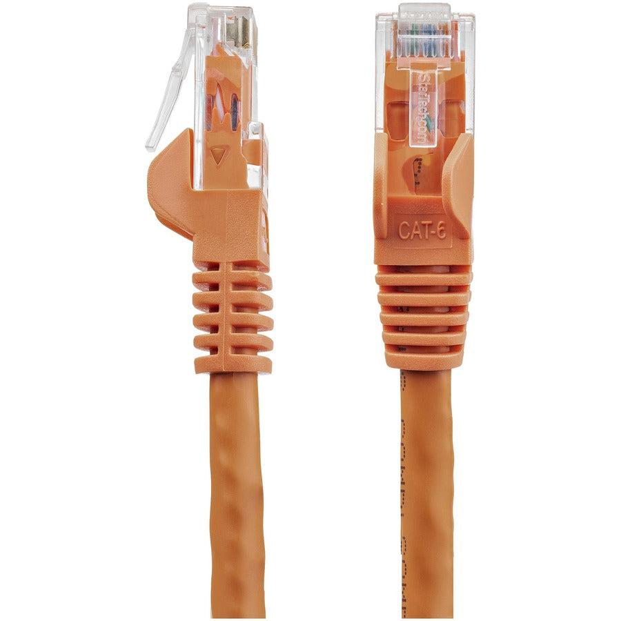 Startech.Com 3M Cat6 Ethernet Cable - Orange Cat 6 Gigabit Ethernet Wire -650Mhz 100W Poe Rj45 Utp