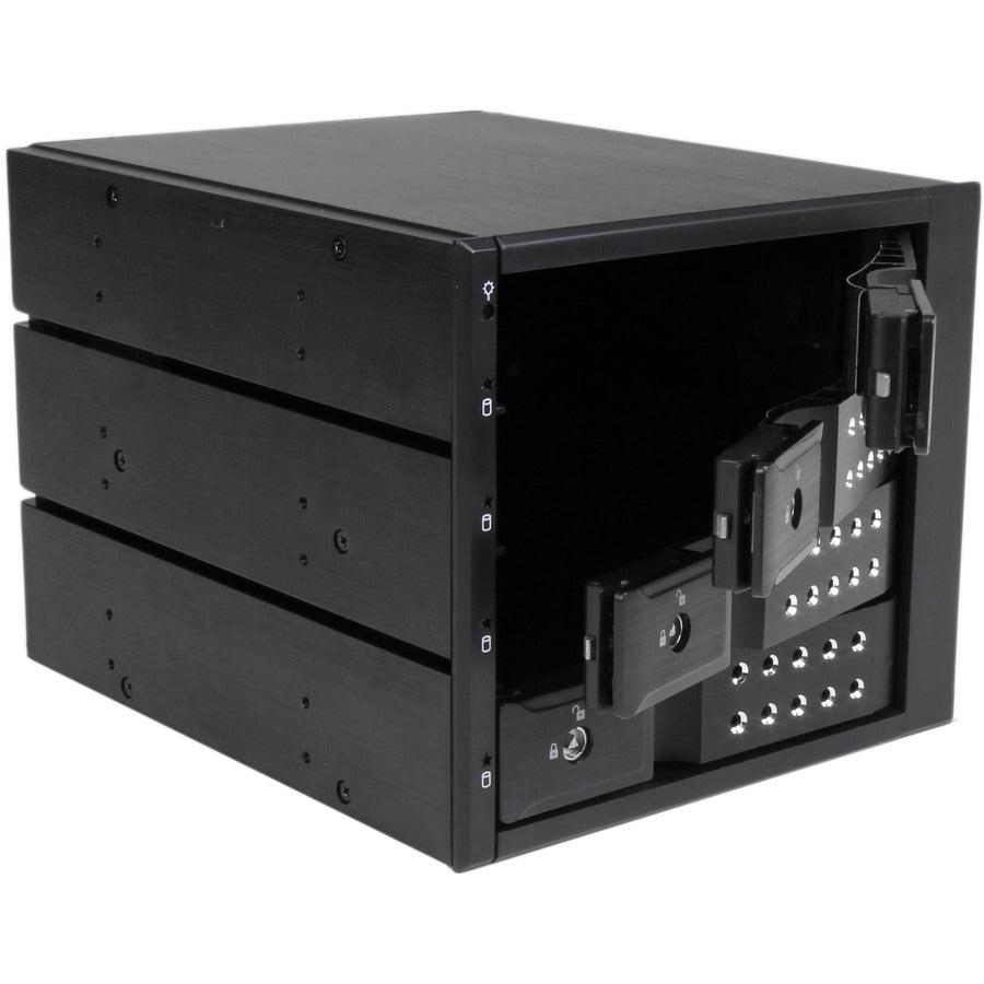 Startech.Com 4 Bay Aluminum Trayless Hot Swap Mobile Rack Backplane For 3.5In Sas Ii/Sata Iii - 6 Gbps Hdd
