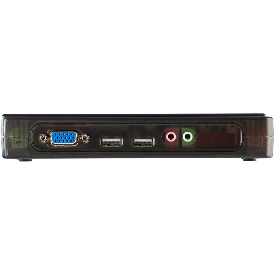 Startech.Com 4 Port Black Usb Kvm Switch Kit With Cables And Audio