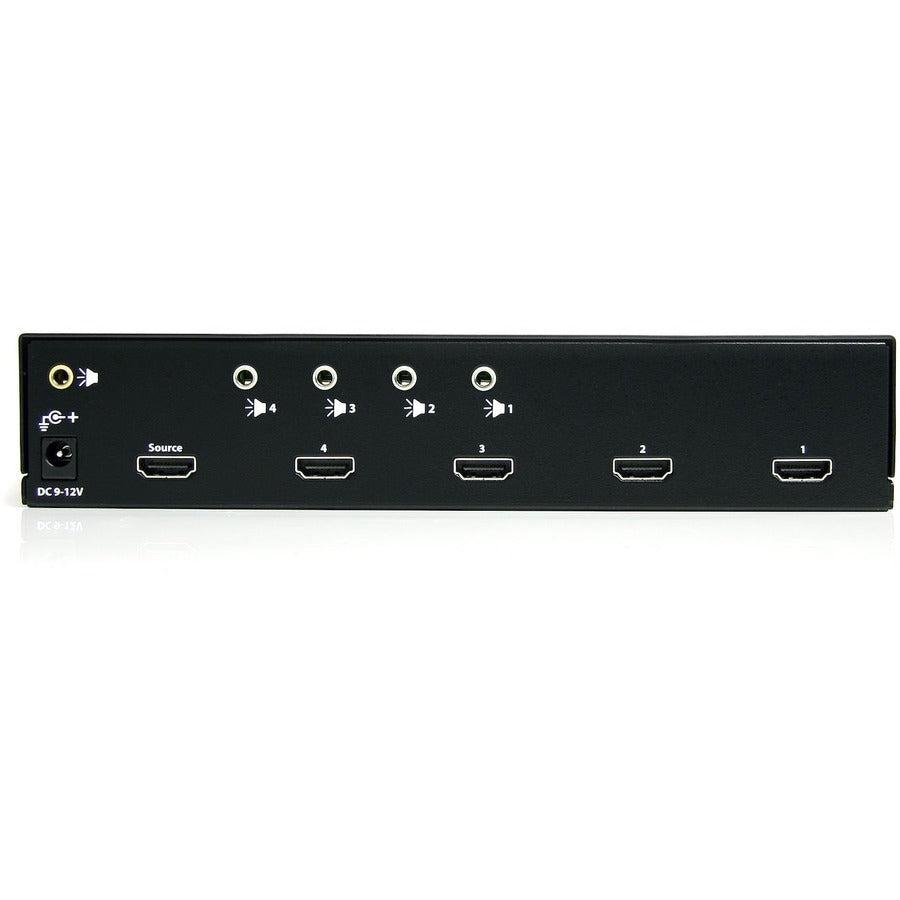 Startech.Com 4-Port Hdmi Splitter And Signal Amplifier