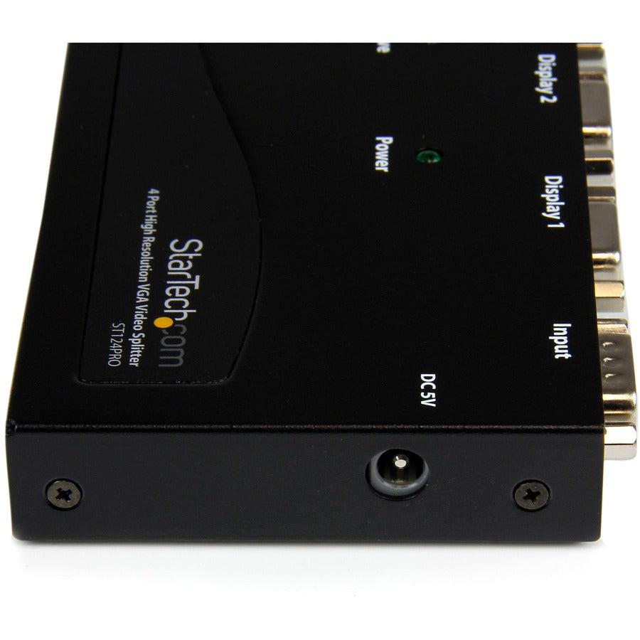 Startech.Com 4 Port High Resolution Vga Video Splitter - 350 Mhz