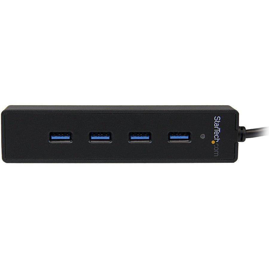 Startech.Com 4 Port Portable Superspeed Usb 3.0 Hub With Built-In Cable