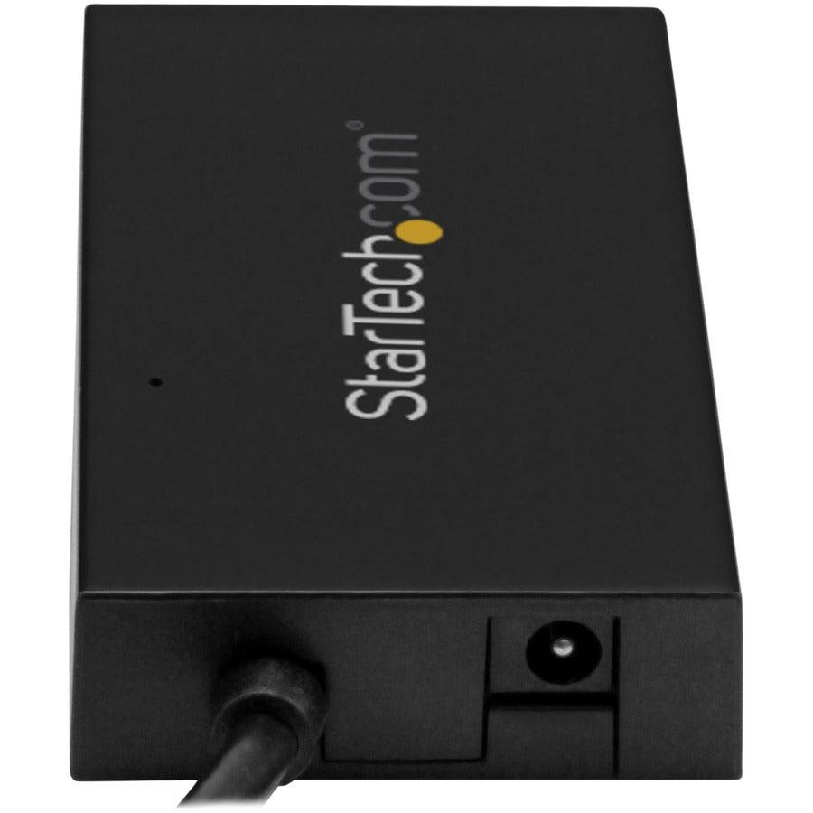 Startech.Com 4 Port Usb 3.0 Hub - Usb Type-A Hub With 1X Usb-C & 3X Usb-A (Superspeed 5Gbps) - Usb Bus Or Self-Powered - Portable Usb 3.1/3.2 Gen 1 Bc 1.2 Charging Hub W/ Power Adapter