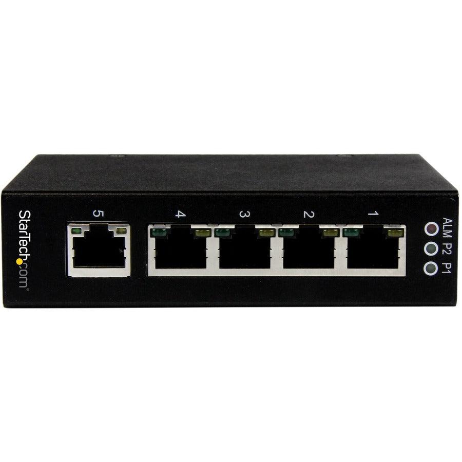 Startech.Com 5 Port Unmanaged Industrial Gigabit Ethernet Switch - Din Rail / Wall-Mountable