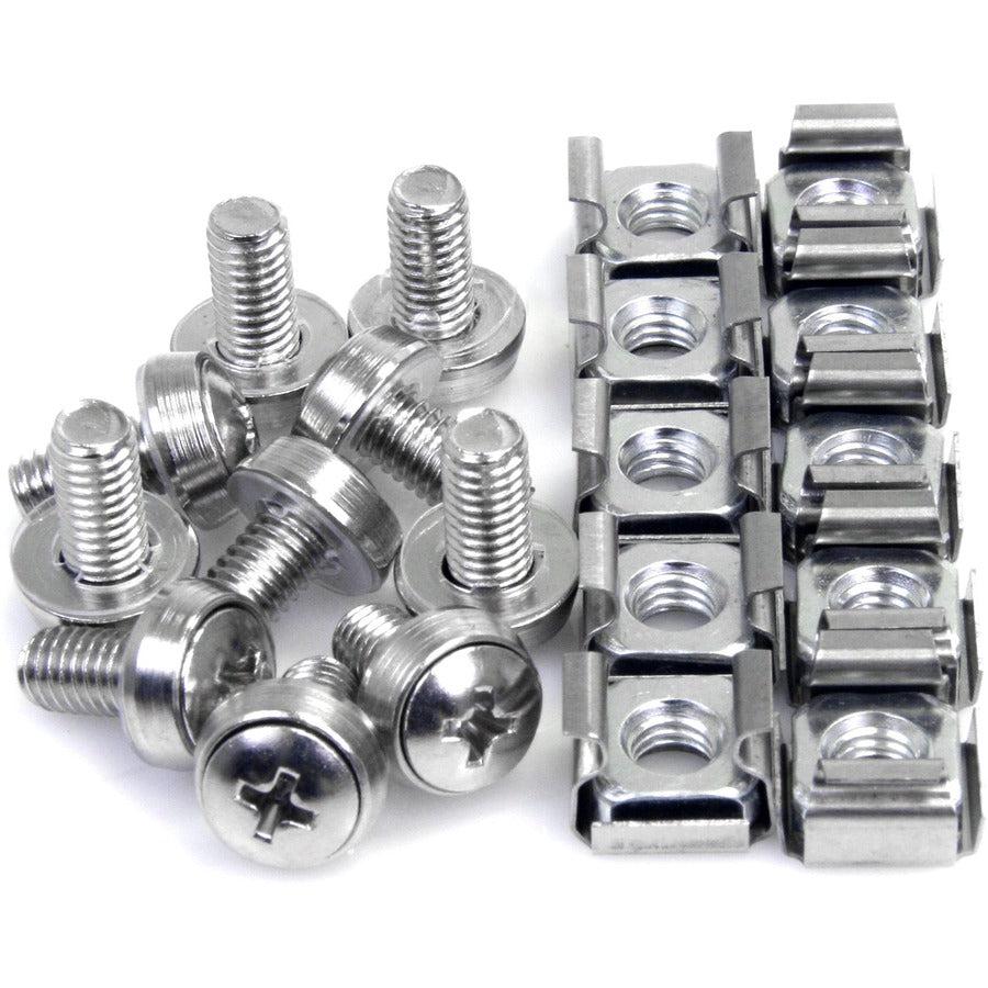 Startech.Com 50 Pkg M6 Mounting Screws And Cage Nuts For Server Rack Cabinet