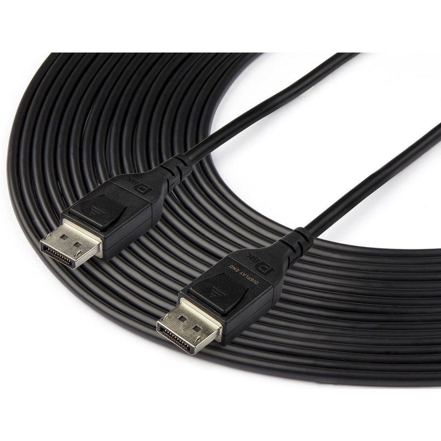 Startech.Com 50Ft (15M) Displayport Active Optical Cable (Aoc) - 8K 60Hz/4K 120Hz Video - Fiber