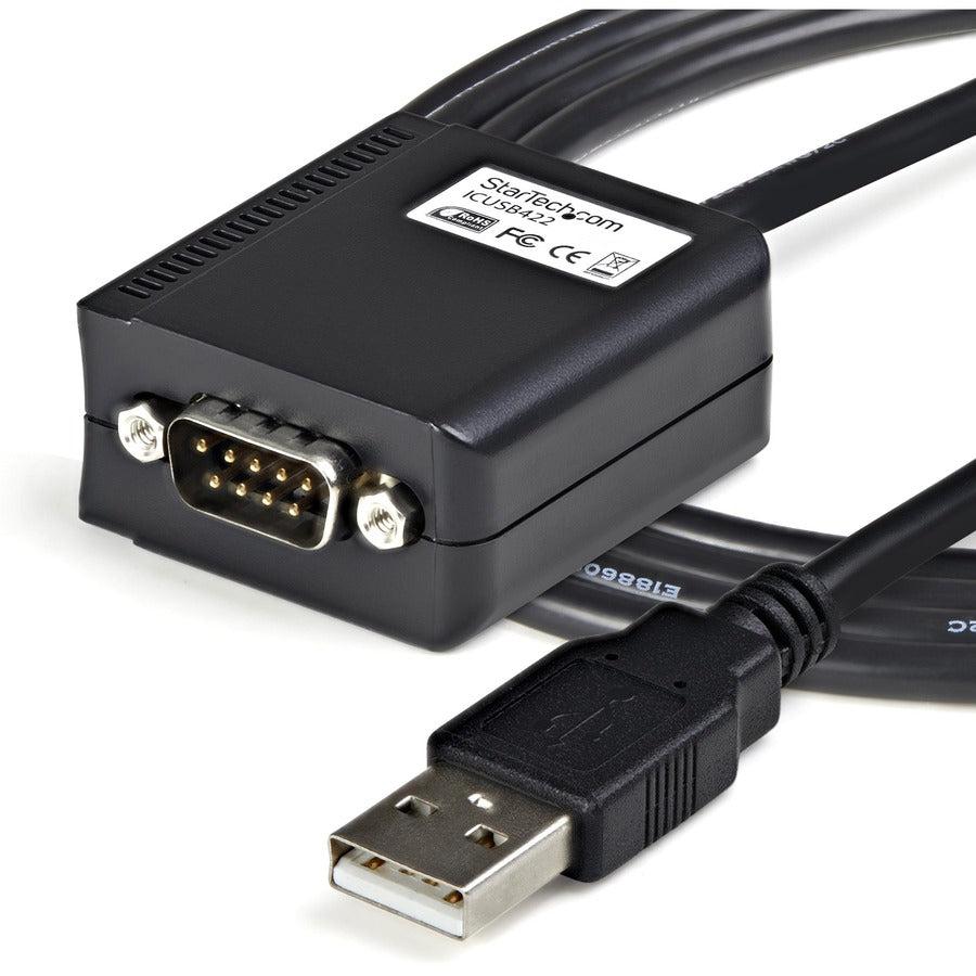 Startech.Com 6 Ft Professional Rs422/485 Usb Serial Cable Adapter W/ Com Retention