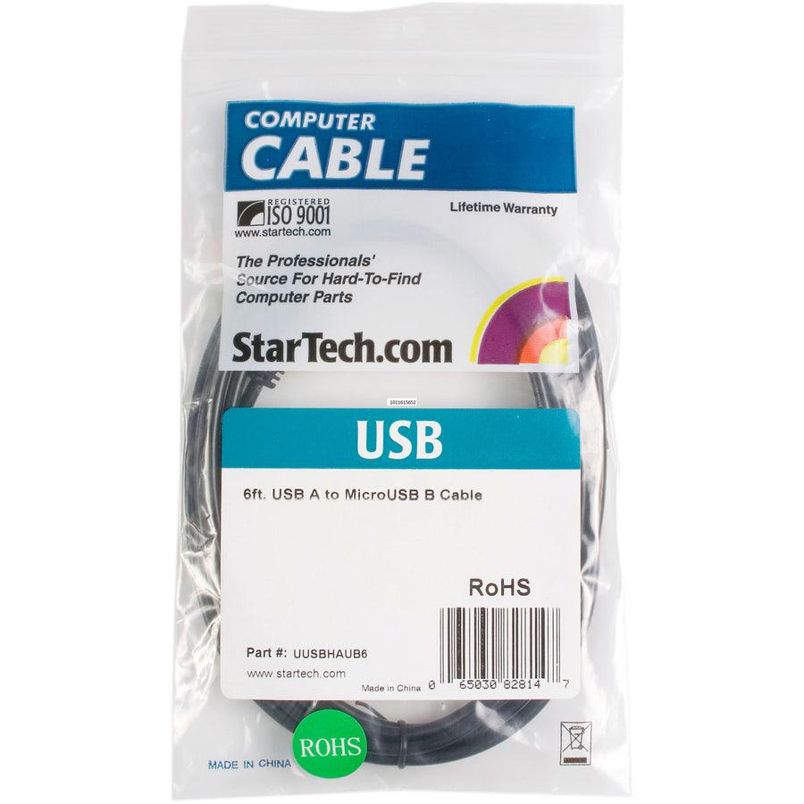 Startech.Com 6Ft Micro Usb Cable - A To Micro B