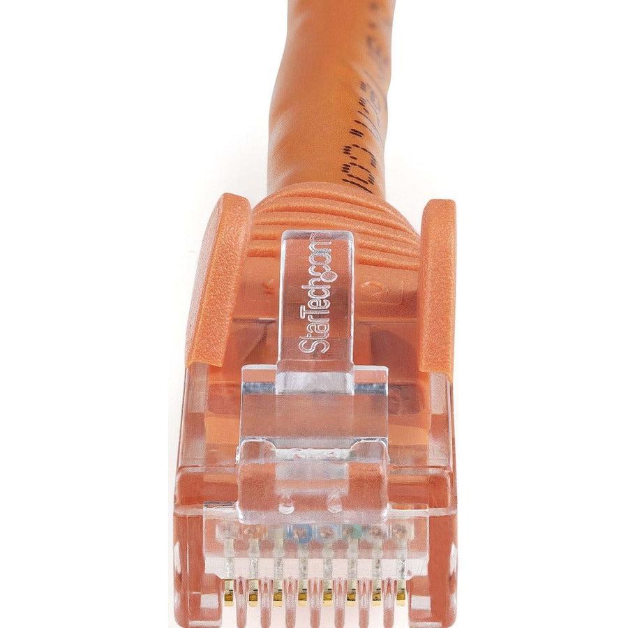 Startech.Com 6In Cat6 Ethernet Cable - Orange Cat 6 Gigabit Ethernet Wire -650Mhz 100W Poe Rj45