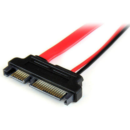 Startech.Com 6In Slimline Sata To Sata Adapter With Power - F/M