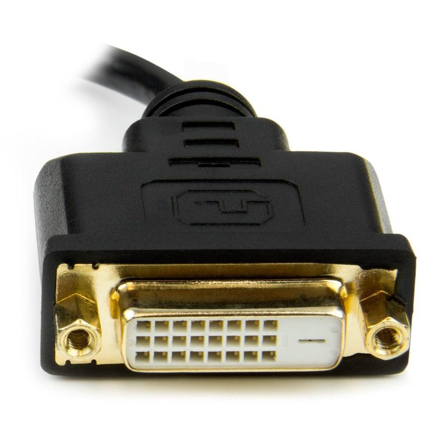 Startech.Com 8 In (20Cm) Mini Hdmi To Dvi Cable - Dvi-D To Hdmi Cable (1920X1200P) - 19 Pin Hdmi