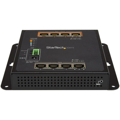 Startech.Com 8-Port (4 Poe+) Gigabit Ethernet Switch - Managed - Wall Mount With Front Access