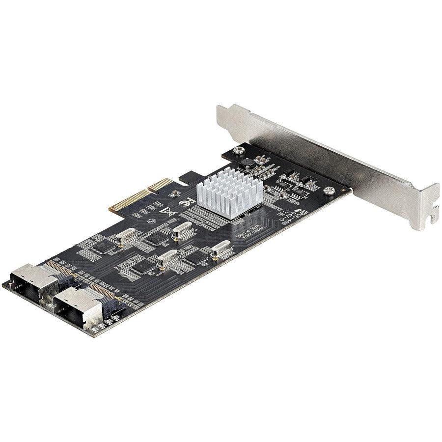 Startech.Com 8 Port Sata Pcie Card - Pci Express 6Gbps Sata Expansion Adapter Card With 4 Host