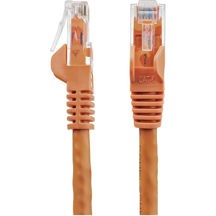 Startech.Com 9Ft Cat6 Ethernet Cable - Orange Cat 6 Gigabit Ethernet Wire -650Mhz 100W Poe Rj45