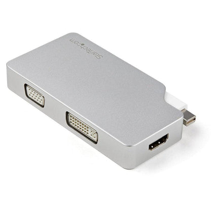 Startech.Com Aluminum Travel A/V Adapter: 3-In-1 Mini Displayport To Vga, Dvi Or Hdmi - 4K