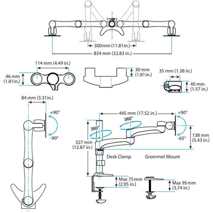 Startech.Com Desk-Mount Dual Monitor Arm - Articulating