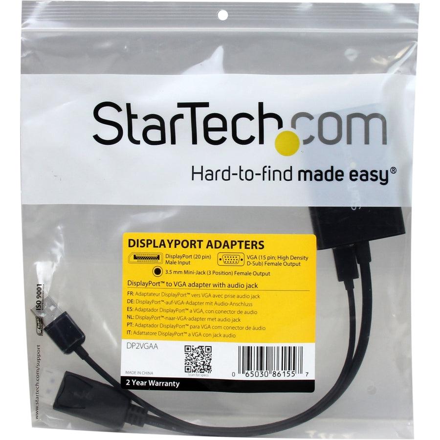 Startech.Com Displayport To Vga Adapter With Audio