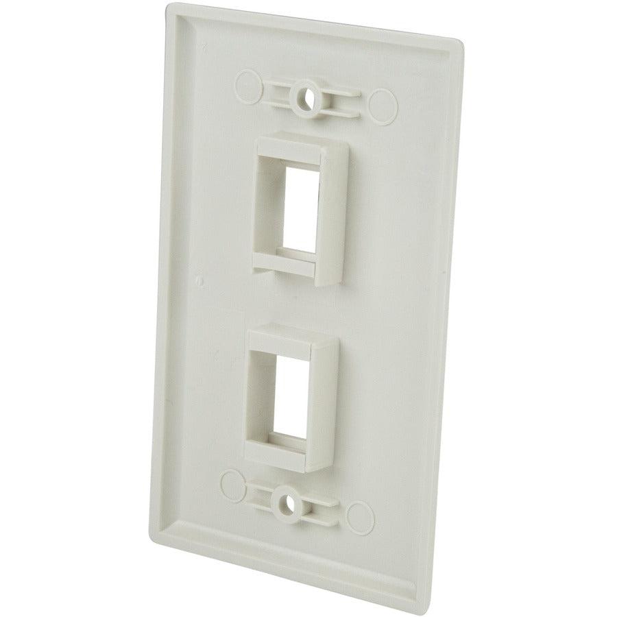 Startech.Com Dual Outlet Rj45 Universal Wall Plate White