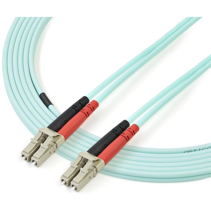 Startech.Com Fiber Optic Cable - 10 Gb Aqua - Multimode Duplex 50/125 - Lszh - Lc/Lc - 2 M