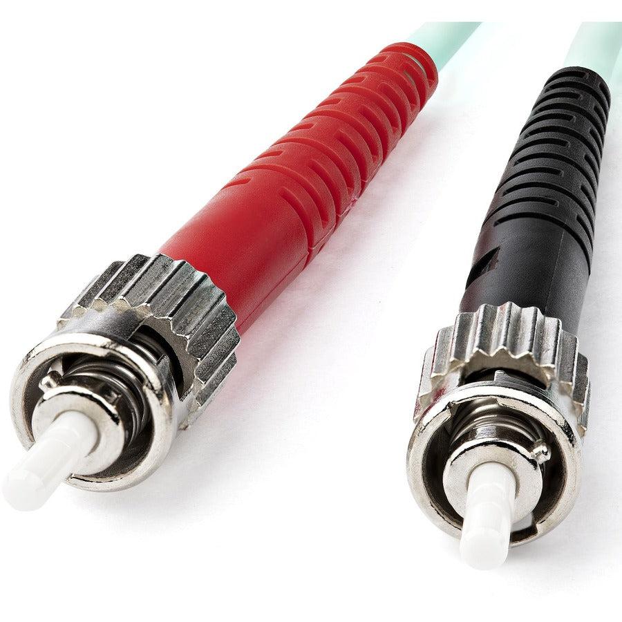 Startech.Com Fiber Optic Cable - 10 Gb Aqua - Multimode Duplex 50/125 - Lszh - St/St - 1 M