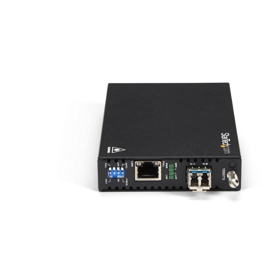 Startech.Com Gigabit Ethernet Copper-To-Fiber Media Converter - Sm Lc - 10 Km