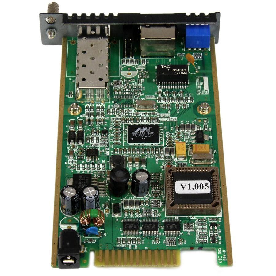 Startech.Com Gigabit Ethernet Fiber Media Converter Card Module With Open Sfp Slot