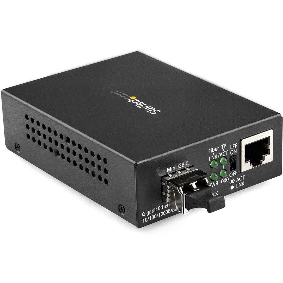 Startech.Com Gigabit Ethernet Fiber Media Converter - Compact - 850Nm Mm Lc - 550M