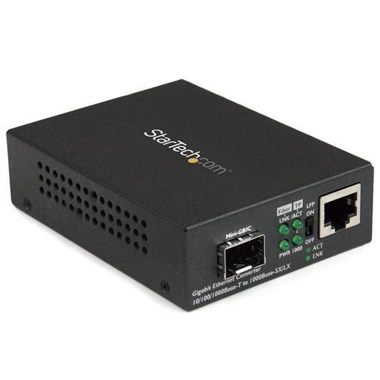 Startech.Com Gigabit Ethernet Fiber Media Converter With Open Sfp Slot Mcm1110Sfp