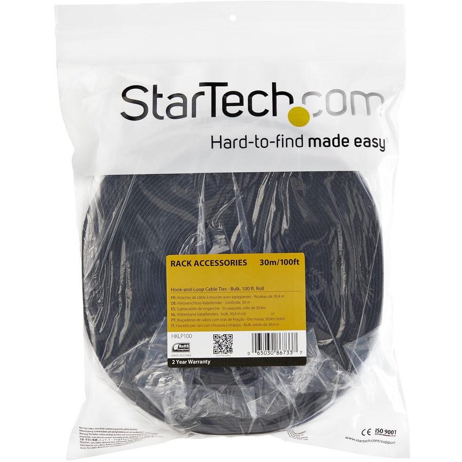 Startech.Com Hook-And-Loop Cable Tie - 100 Ft. Bulk Roll