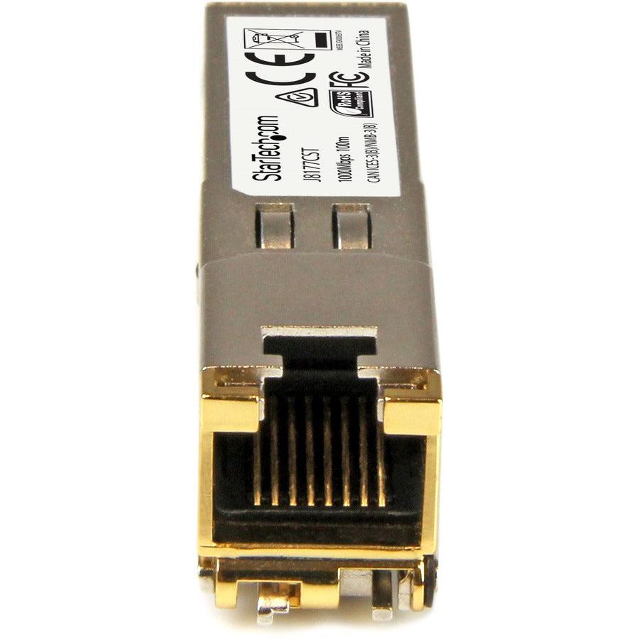 Startech.Com Hpe J8177C Compatible Sfp Module - 1000Base-T - Sfp To Rj45 Cat6/Cat5E - 1Ge Gigabit Ethernet Sfp - Rj-45 100M - Hpe 1810, 1820, 2530