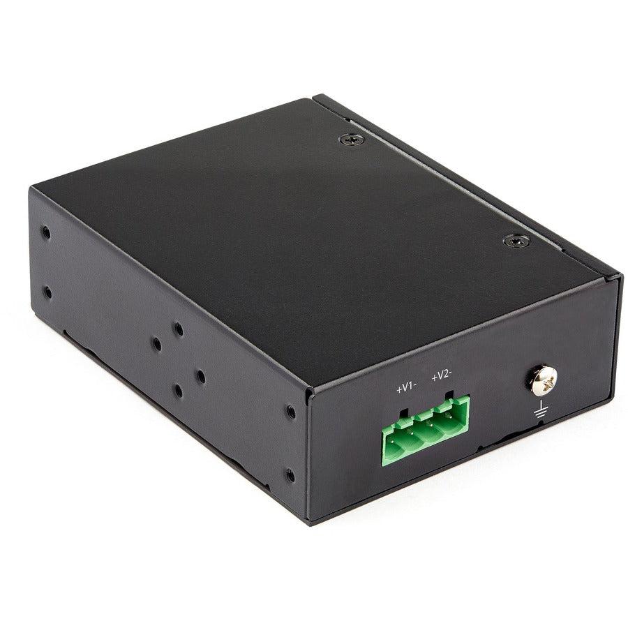 Startech.Com Industrial Gigabit Poe Injector - High Speed/High Power 90W - 802.3Bt Poe++ 48V-56Vdc Din Rail Upoe/Ultra Power Over Ethernet Injector Adapter -40C To +75C Rugged