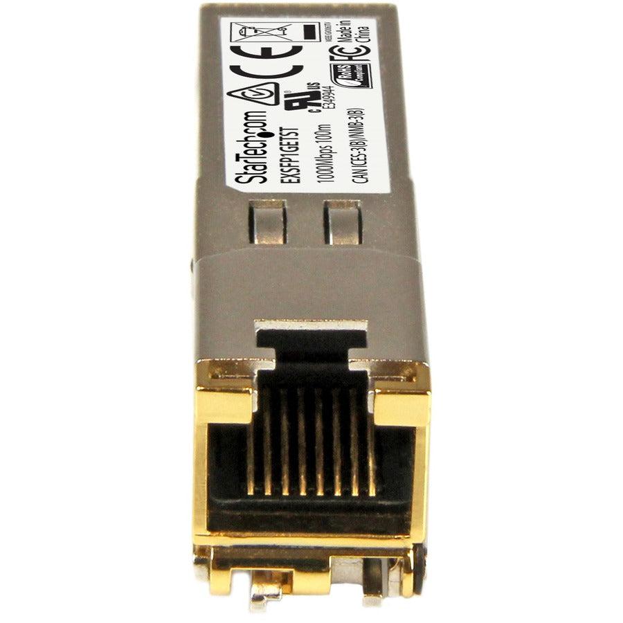 Startech.Com Juniper Ex-Sfp-1Ge-T Compatible Sfp Module - 1000Base-T - Sfp To Rj45 Cat6/Cat5E - 1Ge Gigabit Ethernet Sfp - Rj-45 100M