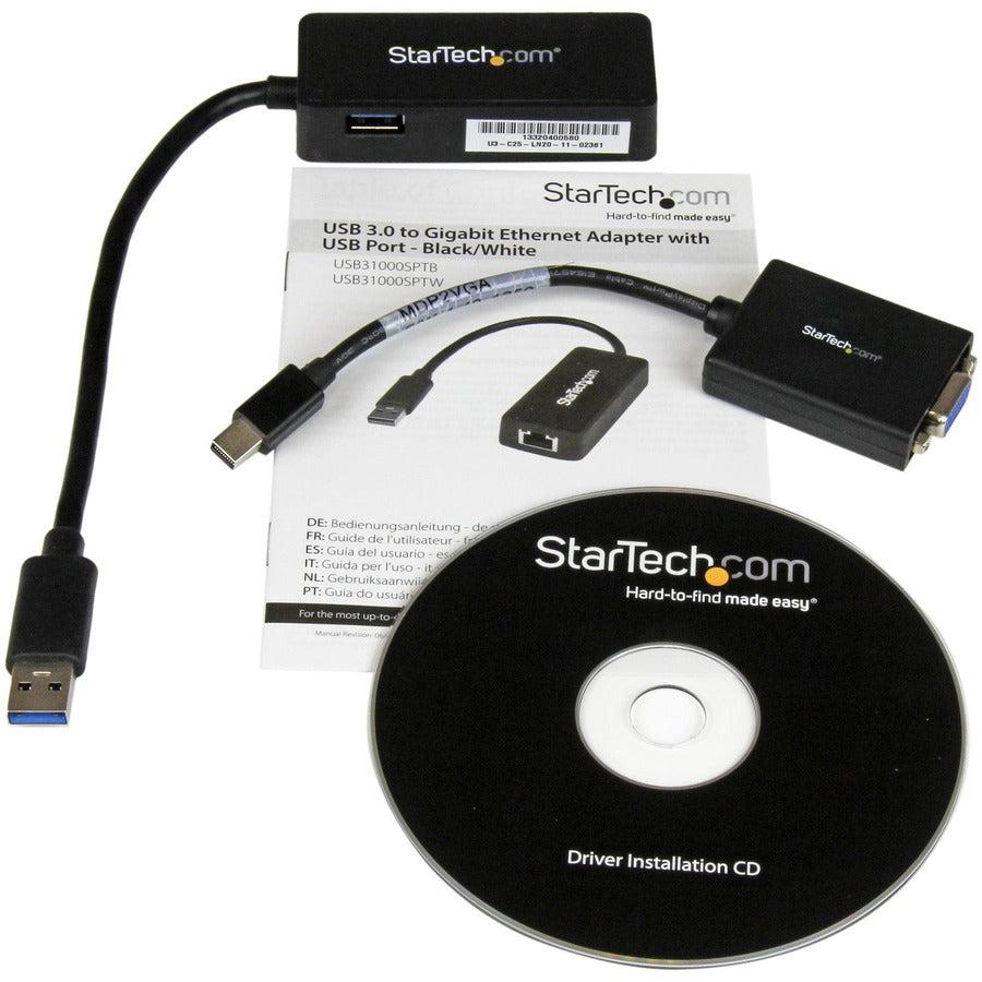 Startech.Com Lenovo Thinkpad X1 Carbon Vga And Gigabit Ethernet Adapter Kit - Mdp To Vga - Usb 3.0 To Gbe