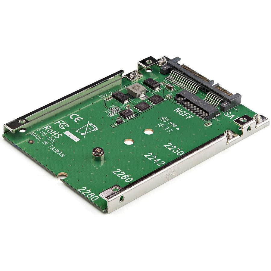 Startech.Com M.2 Sata Ssd To 2.5In Sata Adapter - M.2 Ngff To Sata Converter - 7Mm - Open-Frame Bracket - M2 Hard Drive Adapter