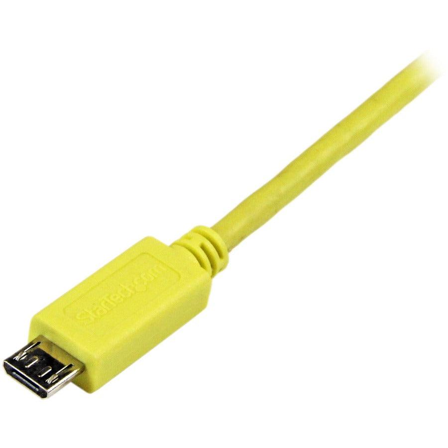 Startech.Com Micro-Usb Cable - M/M - 1M, Yellow