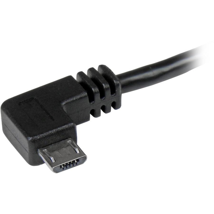 Startech.Com Micro-Usb Cable With Right-Angled Connectors - M/M - 1M (3Ft)