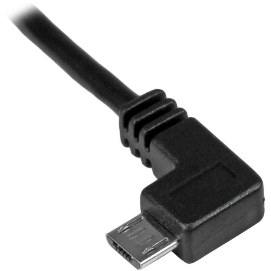 Startech.Com Micro-Usb Charge-And-Sync Cable M/M - Left-Angle Micro-Usb - 24 Awg - 0.5 M