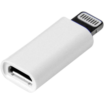 Startech.Com Micro Usb To Lightning Adapter - Compact Micro Usb To Lightning Connector For Iphone / Ipad / Ipod - Apple Mfi Certified - White