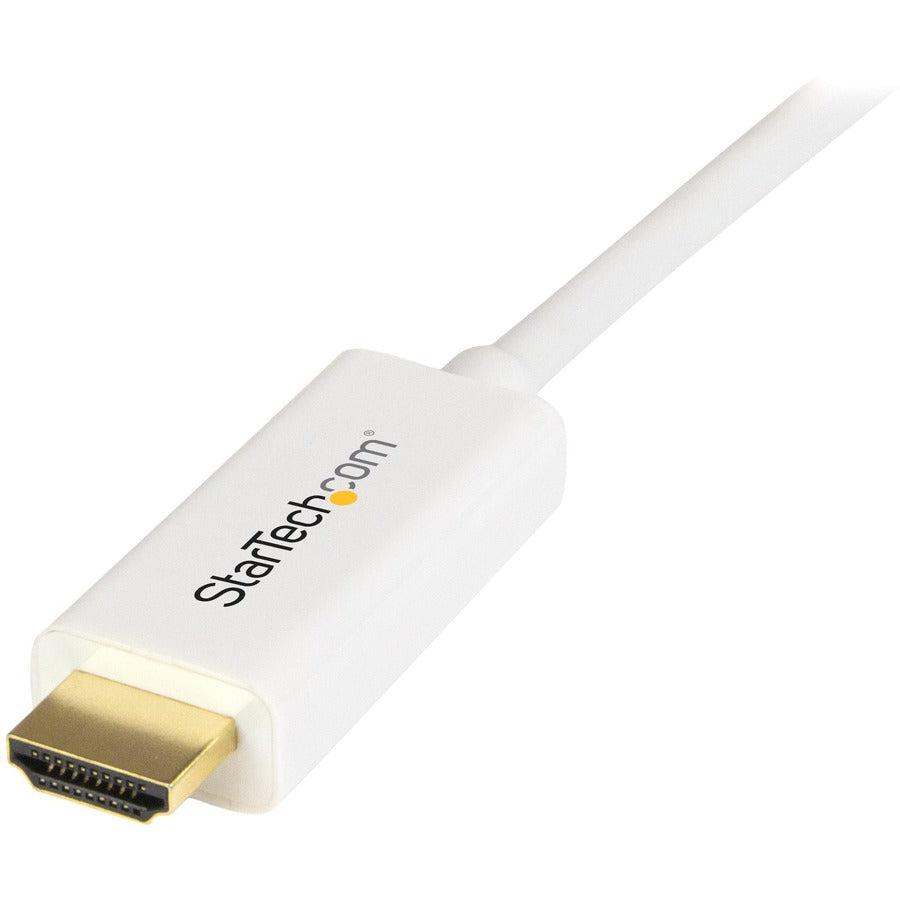 Startech.Com Mini Displayport To Hdmi Converter Cable - 3 Ft (1M) - 4K - White