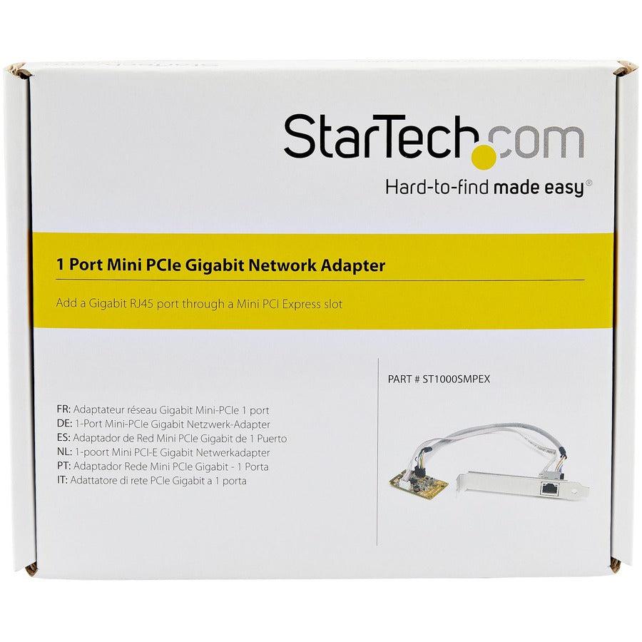Startech.Com Mini Pci Express Gigabit Ethernet Network ST1000SMPEX