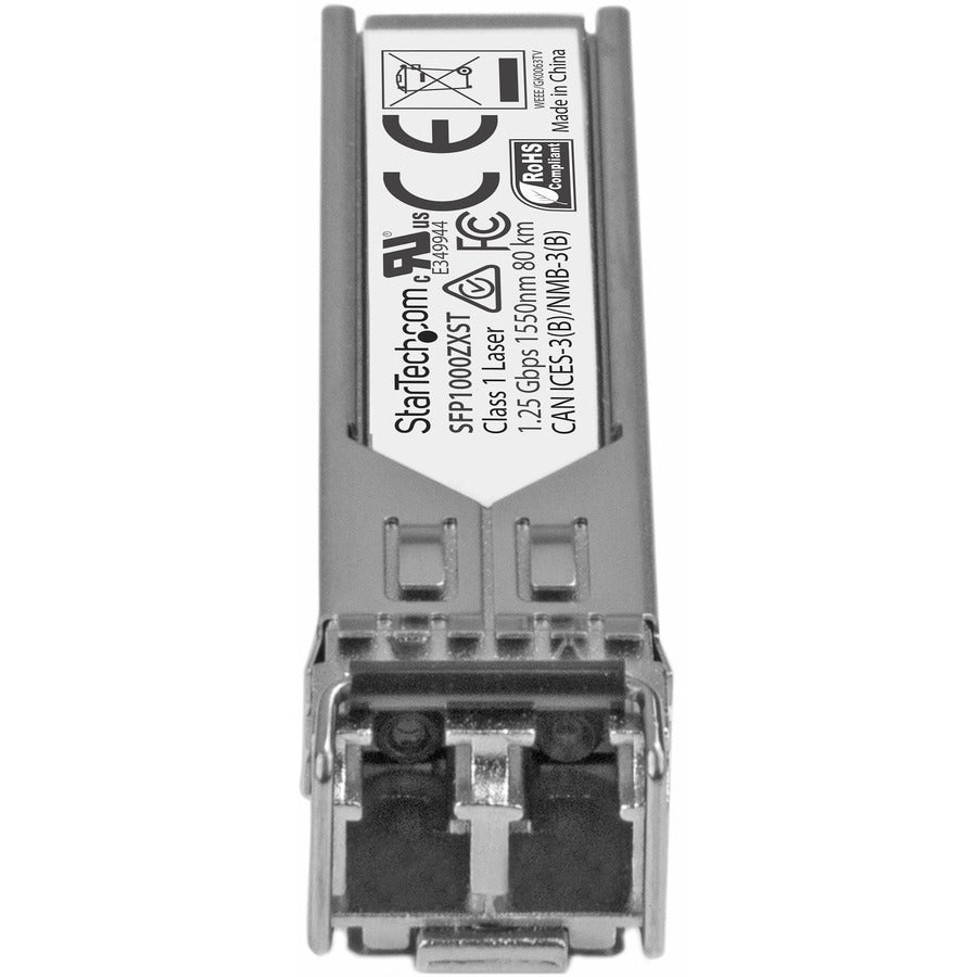 Startech.Com Msa Uncoded Sfp Module - 1000Base-Zx - 1Gbe Single Mode Fiber (Smf) Optic Transceiver - 1Ge Gigabit Ethernet Sfp - Lc 70Km - 1550Nm - Ddm