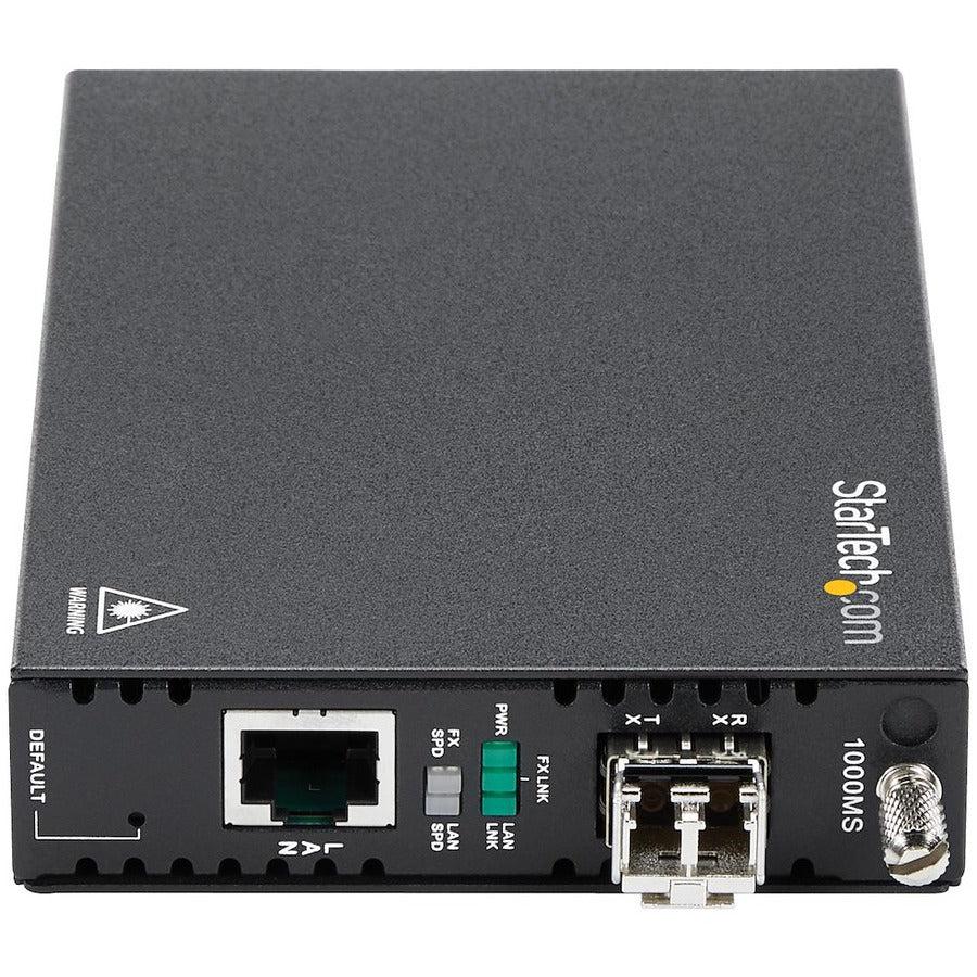 Startech.Com Oam Managed Gigabit Ethernet Fiber Media Converter - Multi Mode Lc 550M - 802.3Ah Compliant