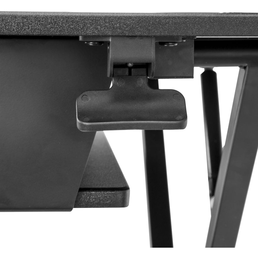Startech.Com Sit Stand Desk Converter With Keyboard Tray - Large 35” X 21" Surface - Height