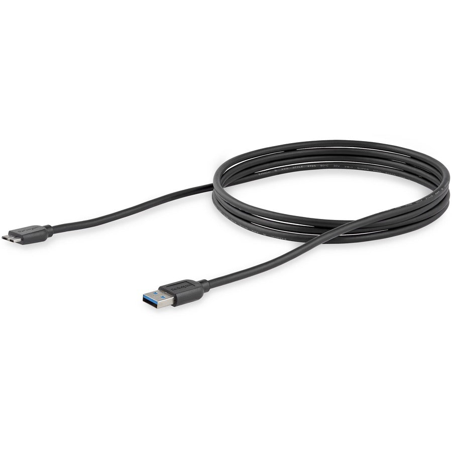 Startech.Com Slim Micro Usb 3.0 Cable - M/M - 2M (6Ft)