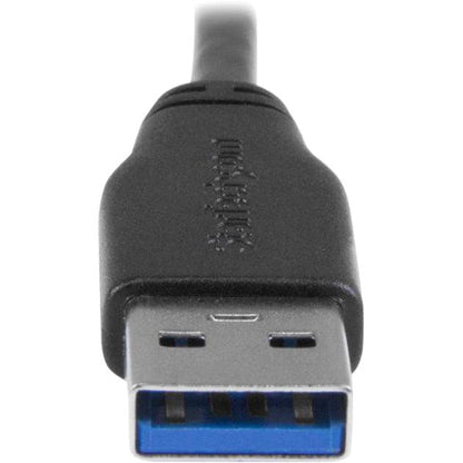 Startech.Com Slim Micro Usb 3.0 Cable - M/M - Left-Angle Micro-Usb - 1M (3Ft)