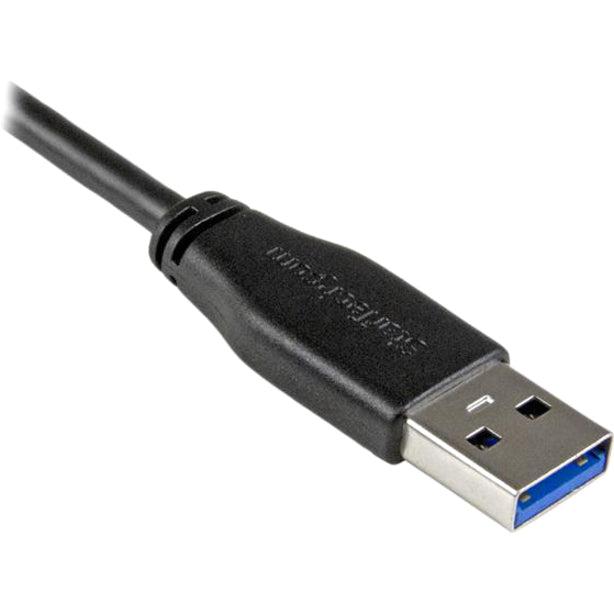 Startech.Com Slim Micro-Usb 3.0 Cable - M/M - Right-Angle Micro Usb - 2M (6Ft)