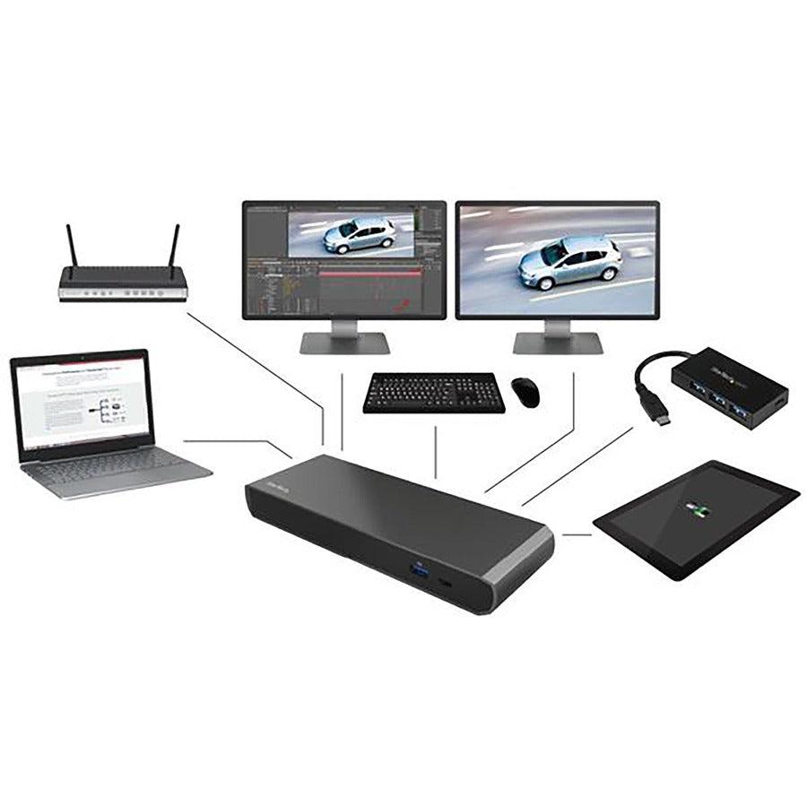 Startech.Com Thunderbolt 3 Dual-4K Docking Station For Laptops - Windows Only