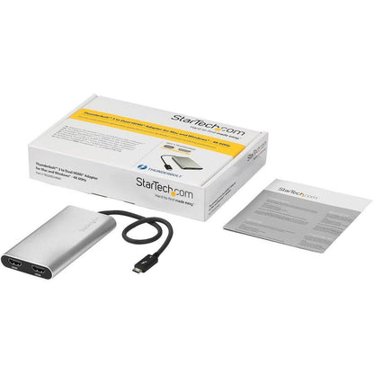 Startech.Com Thunderbolt 3 To Dual Hdmi 2.0 Adapter - 4K 60Hz - Thunderbolt 3 Certified - Dual